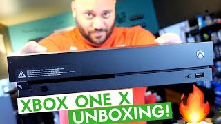 Xbox One X Unboxing amp Hands On [upl. by Madge]