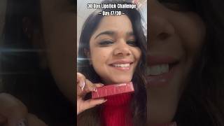 Maybelline vinyl lipstick saucy review  Best pink glossy lipstick trending dailyshorts Day17 yt [upl. by Neehar]