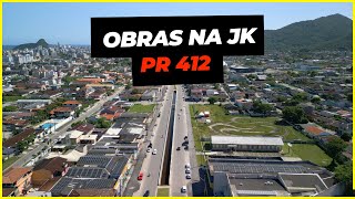 Temporada chegou em Matinhos PR Como Estão as Obras na JK  PR 412 Teremos Congestionamentos [upl. by Airbmac]