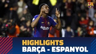 HIGHLIGHTS FC Barcelona  Espanyol 00 42 [upl. by Avaria915]