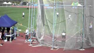 14 YEAR OLD BRANDAN IKINEPE IKITULE  DISCUS AT COLGATE GAMES 2010 WINNING THROW 3996m supperman [upl. by Raymonds]