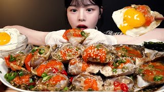 SUB알 꽉찬 간장게장 먹방 흰쌀밥 계란후라이까지 밥도둑 집밥 리얼사운드 Soy Sauce Marinated Raw Crabs Mukbang Asmr [upl. by Lhadnek]