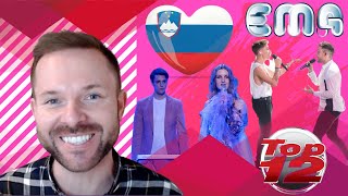 EMA 2022 TOP 12 🇸🇮  SLOVENIA EUROVISION  EUROVISION CONTEST 2022  SLOVENIA EUROVISION REACTION [upl. by Notyard814]