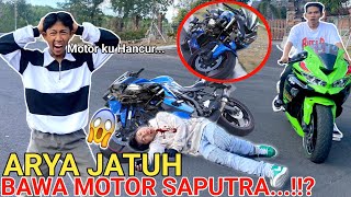 MOTOR SAPUTRA H4NCUR😱ARYA KECEL4KAAN NEKAD BAWA MOTOR SAPUTRA MARAH BESAR  Mikael TubeHD [upl. by Lyram132]