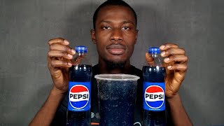 ASMR DRINKING  PEPSI SODA DRINK ASMR [upl. by Kerry]