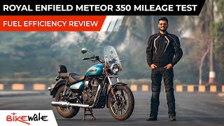 2021 Royal Enfield Meteor 350 Mileage Test  Real World Fuel Economy and Average Review  BikeWale [upl. by Cathi]