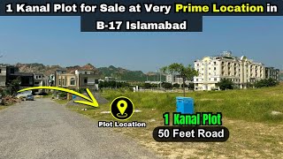 1 Kanal Plot for Sale in B17 Islamabad  NEAR PARK 😍🔥  Prime Location  b17islamabad fmcb17 [upl. by Gnos]