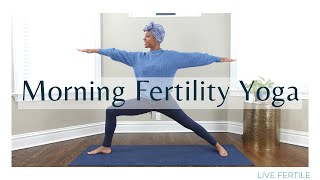 Morning Fertility Yoga  Gentle AM Yoga for Fertility and Conception [upl. by Riva]