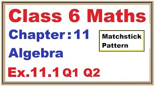 Ex111 Q1 Q2 Chapter11 Algebra  Ncert Maths Class 6  Cbse [upl. by Alaehs]