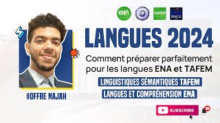 TAFEM et ENA  Langues et compréhension  Linguistique sémantique  QCM BLANC [upl. by Refotsirk]