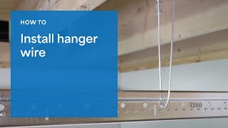 How To Tie Hanger Wire For A Drop Ceiling [upl. by Aivon28]