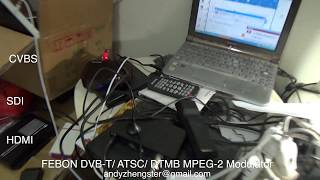 FEBON HDMI MPEG2 Modulator transmitter for DVBT ATSC DTMB [upl. by Tye]