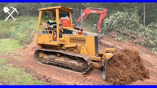 Cat D3C Dozer Putting In An Access Road [upl. by Penelopa]