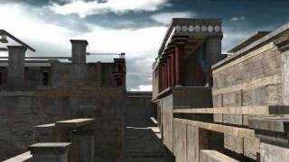 Knossos Palace Reconstruction Crete 3D [upl. by Port]