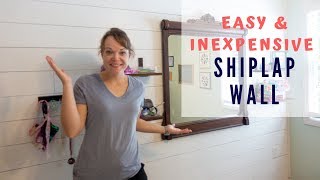 DIY Shiplap Wall [upl. by Artap]