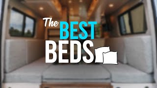 5 AWESOME VAN BEDS 🛏 For Comfy Van Conversions  How to Build a Camper Bedroom 🚐 [upl. by Naam881]