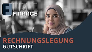 FreeFinance Tutorial  Rechnungslegung Gutschrift [upl. by Shelley]