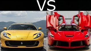 Ferrari 812 Superfast vs Ferrari Laferrari [upl. by Etteraj]