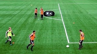 How to play like Spain  Fast combinations  Part One  Soccer passing drill [upl. by Enilav332]