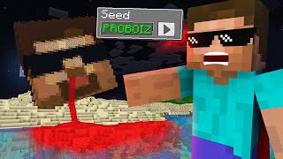 Testing Scary Minecraft SEEDS That are actually REAL [upl. by Thurmann]