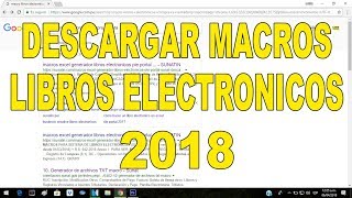 DESCARGAR MACROS DE LIBROS ELECTRÓNICOSSUNAT PLE 2018 [upl. by Jarin]