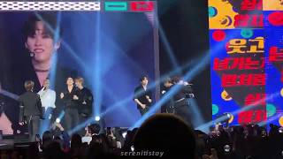 FANCAM Awkward Silence  Stray Kids UNLOCK in LA 200216 [upl. by Llyrrad815]