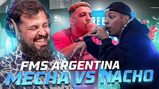 NOOO MECHAA  REACCION a MECHA vs NACHO  FMS Argentina 2022 J3 [upl. by Akit36]