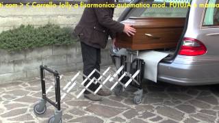 Olivetti Funeraria  Video 12 Carrelli portabara Jolly aut e manuale  Tecnicanews Video [upl. by Alanna418]