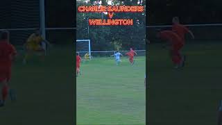 CHARLIE SAUNDERS V WELLINGTON GOAL 1 football goals nailsea [upl. by Lovash430]