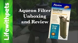 Aqueon QuietFlow Internal Filter Review and Unboxing [upl. by Trocki]