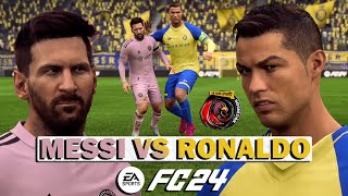 DEWA SEPAKBOLA BERTANDING MESSI VS RONALDO HASILKAN MATCH YANG SANGAT MENEGANGKAN  FC 24 [upl. by Soracco]