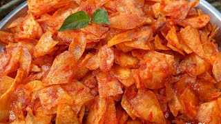 RESEP KERIPIK SINGKONG BALADO PEDAS MANIS SUPER KRIUK  COCOK BUAT IDE JUALAN [upl. by Simmons]