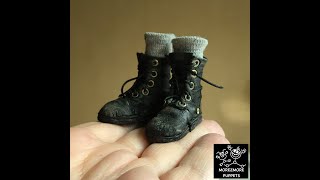 105 Archives  Making Leather Boots for Stop Motion Puppet Part 1  Morezmore [upl. by Anaejer]