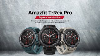 Introducing the Amazfit TRex Pro Smartwatch with rugged build [upl. by Osmund]