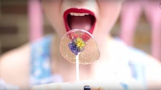 Meringue Girls Edible Flower Lollipops [upl. by Auerbach650]