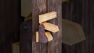 Simple DIY Wooden AutoLock Door Latch [upl. by Elton]