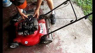 How to easily fix a lawnmower pull start cord [upl. by Silrak]