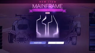 I GOT THE NEW GOLD MAINFRAME DECAL IN ROCKET LEAGUE  BEST DECAL [upl. by Ottavia436]