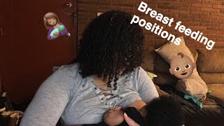 Breastfeeding positions 🤱🏽 [upl. by Euton]