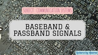 BASEBAND AND PASSBAND SIGNALS  ANALOG COMMUNICATION  EASY EXPLANATION [upl. by Valentia]