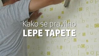 Kako se lepe tapete Pogledajte pravilan postupak [upl. by Fording]