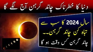 Lunar Eclipse In 2024  Chand Grahan 2024 Date And Time  Breaking [upl. by Araec]