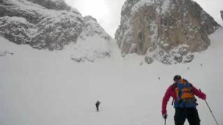 Sci Alpinismo  Cadini di Misurina  Forcella del Nevaio [upl. by Yrrap]