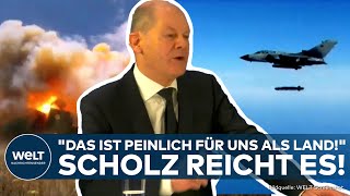 TAURUSSTREIT Kanzler platzt der Kragen quotDebatte an Lächerlichkeit nicht zu überbietenquot [upl. by Ez]