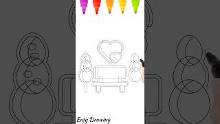 how to draw parkbench drawing art easydrawimg shorts youtubeshorts [upl. by Proud]