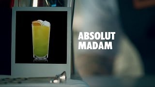 ABSOLUT MADAM DRINK RECIPE  HOW TO MIX [upl. by Artinad]