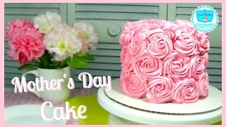 Rosette Cake  Mothers Day Cake  Sweet Maniacs 💜 [upl. by Rovelli]