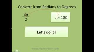 How to convert radians to degreesmp4 [upl. by Ardnek]