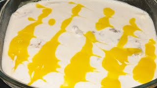 Easy mango delight dessert full video link in description [upl. by Mlehliw804]