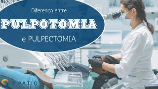 PULPOTOMIA QUAL A DIFERENÇA PARA A PULPECTOMIA [upl. by Eldoria]